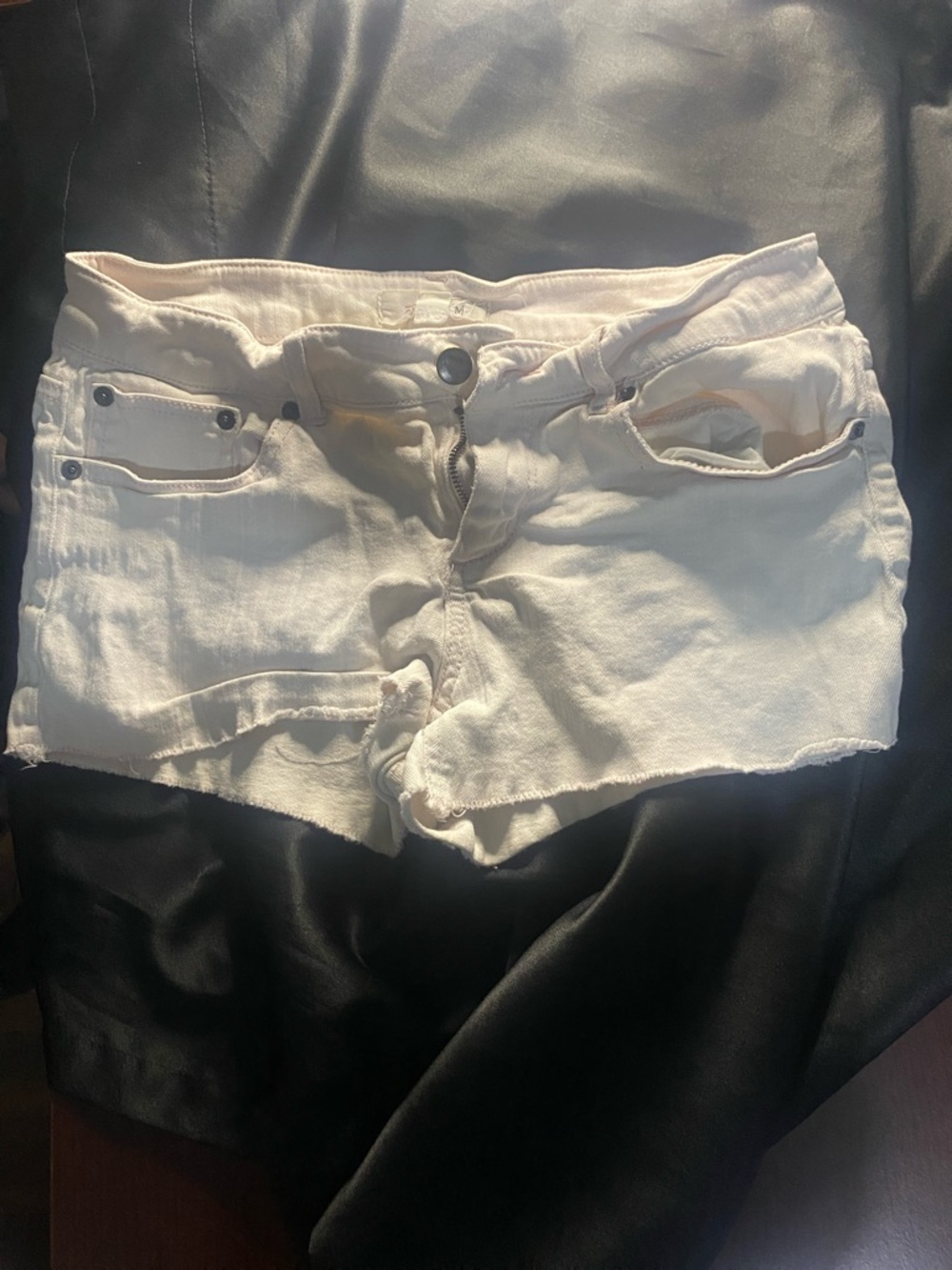 2.1 Denim White Cutoff Jean Shorts
